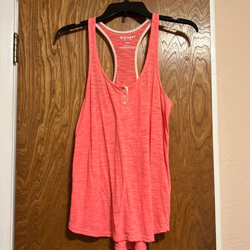 Old Navy Pink Tank-top with Buttons